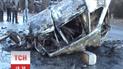 Після ДТП автомобіль "ВАЗ" перекинуло і він загорівся