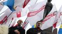 Тягнибок з Яценюком без Кличка прийшли до пам'ятника Шевченку.