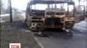 У місті Алмазна на Луганщині згорів пасажирський автобус