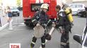 В Киеве пожарные провели тренировки