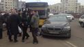 Через авто російських дипломатів в центрі Києва утворився затор з тролейбусів