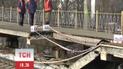 Провал платформы на станции "Вышгородская" залатали