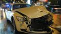 Maserati врізався в автобус, обганяючи на зустрічній смузі.