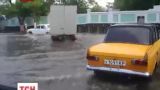 Керчь затопило дождем с градом