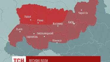 Регионам Украины грозит наводнение