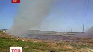 В Керчи уже несколько дней горит свалка