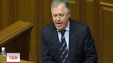 Свободовцы перекрикивали выступление Симоненко, требуя украинского языка
