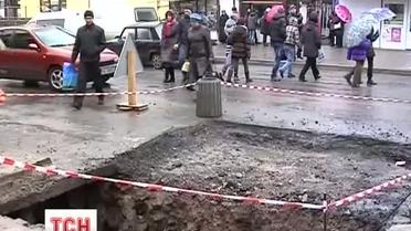 В Тернопольской области из-за дождей проваливаются дороги