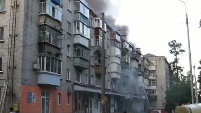У Броварах вщент згорів дах п'ятиповерхівки