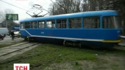 В Одесі трамвай злетів з рейок