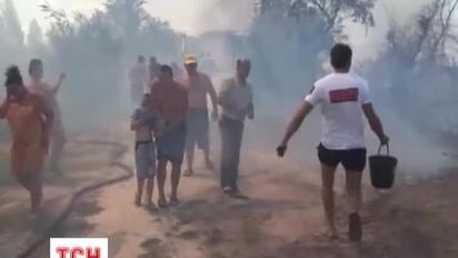 На азовському морі загорівся один із курортів