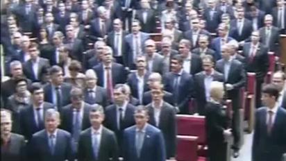 Комуністи не встали на хвилину мовчання по жертвах голодомору