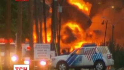 Потяг з нафтою перетворив містечко Ляк-Межантік на вогняне пекло