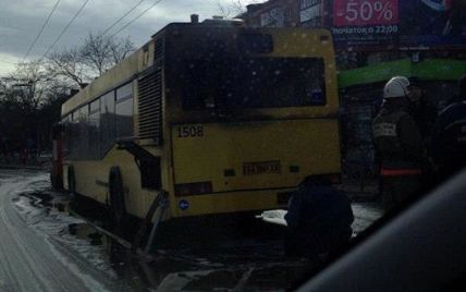 У Києві горів пасажирський автобус