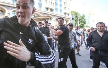 Побиті "братками" журналісти знову зустрілися з Вадиком Титушком у центрі Києва