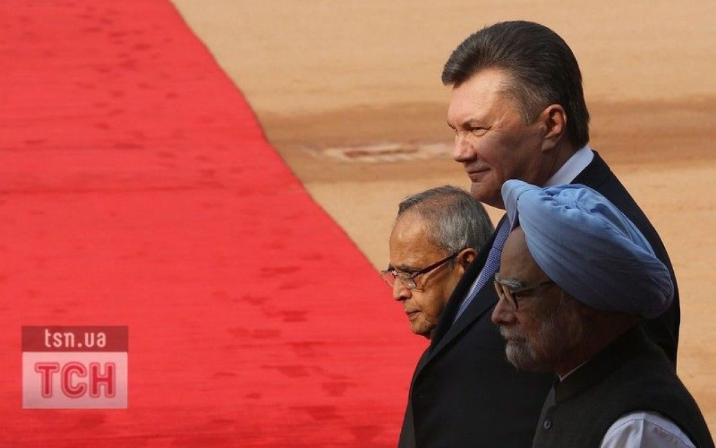 Віктор Янукович прилетів із візитом до Індії / © Фото EPA/UPG