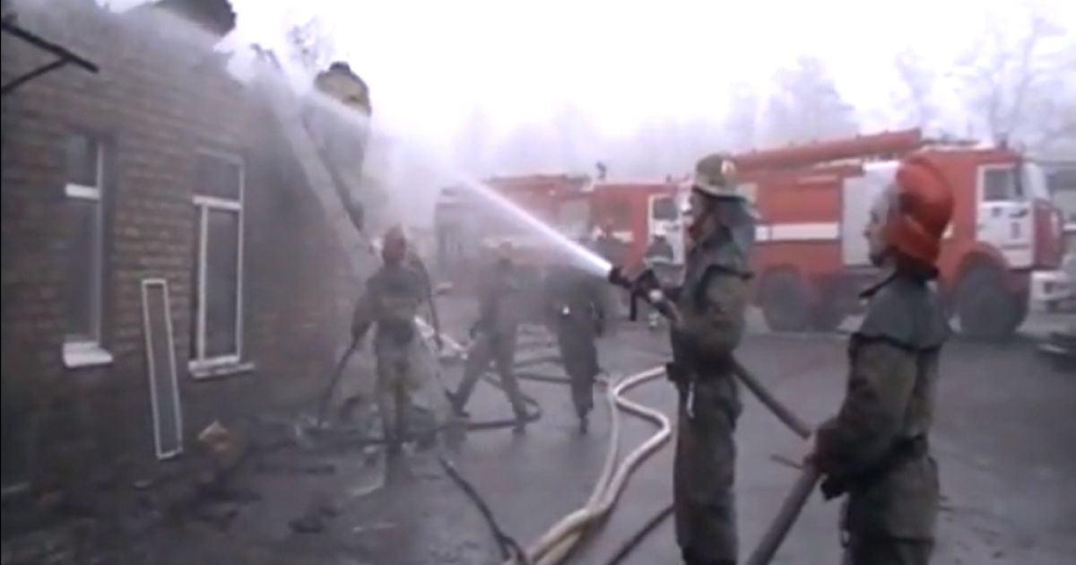 Причина пожежі і збиток з&rsquo;ясовуються. Скріншот з відео