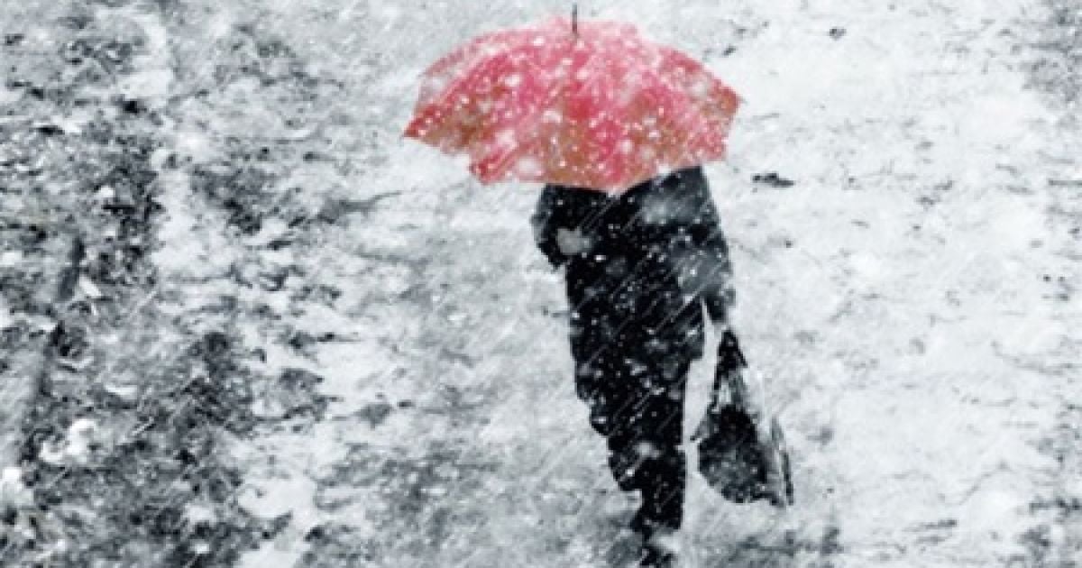 В Україні очікується мокрий сніг