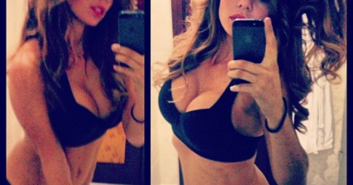 На чергових знімках дівчина показала свої привабливі форми в сексуальній білизні