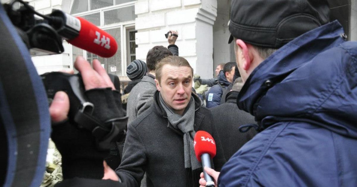 Біля Гостинного двору побилися депутати / © facebook.com/alex.zakletsky