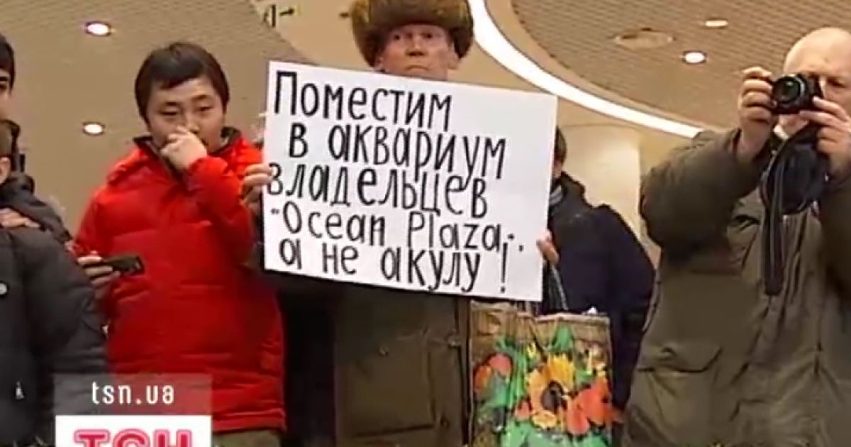 Активісти хочуть забрати акулу з столичного ТРЦ