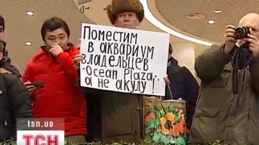 В Киеве экологи отстаивали рыбьи права акулы