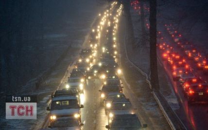 В Киеве самый длинный затор на прошлой неделе растянулся почти на 8 километров
