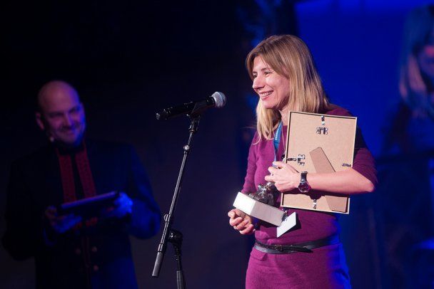 Прийняла нагороди креативний продюсер фільму Наталія Стрібук / © blog.linxiting.com