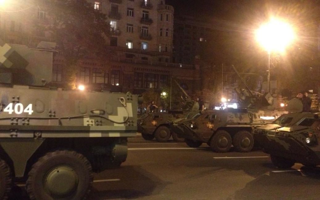 У Києві пройшла репетиція військового параду / © Twitter