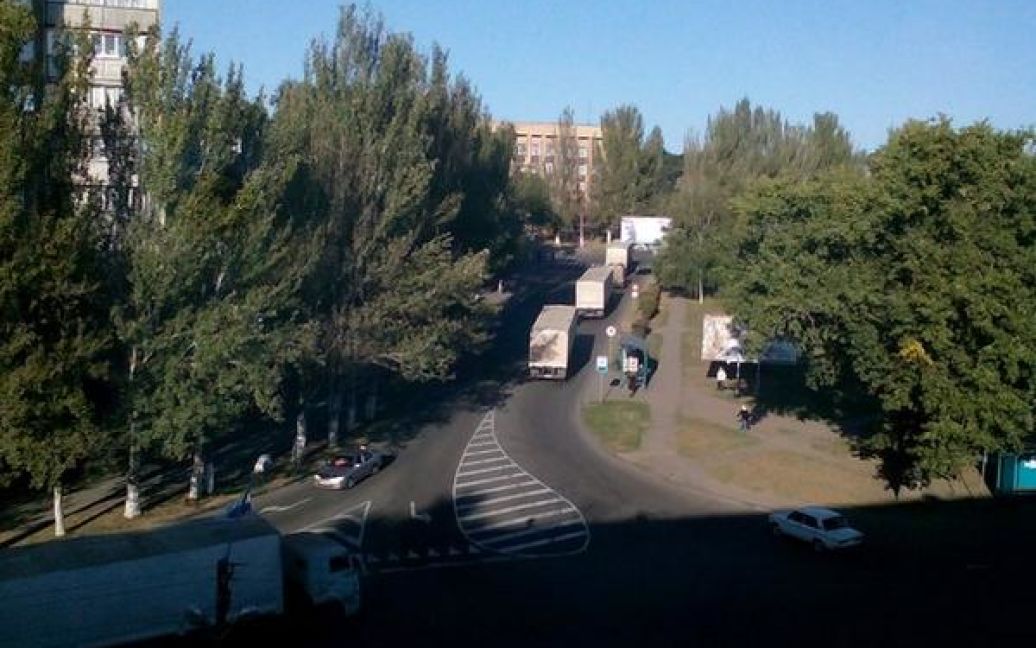 Россияне приехали в Донецк с третьим "гуманитарным" конвоем / © twitter.com/666_mancer
