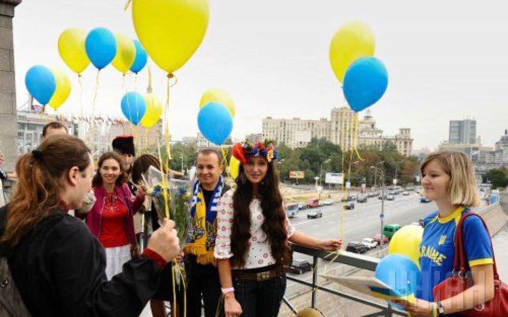 Представители украинской диаспоры в России празднуют День Независимости Украины, в Москве, во вторник, 24 августа 2010 года / © УНІАН