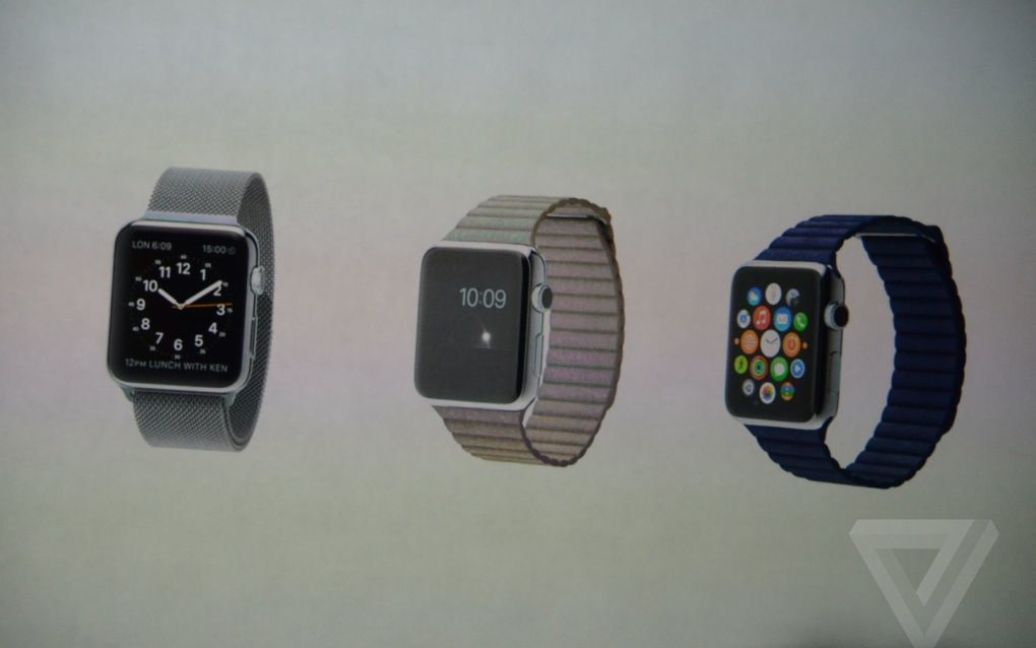 Apple представила смарт-часы Apple Watch (Фото The Verge). / © 