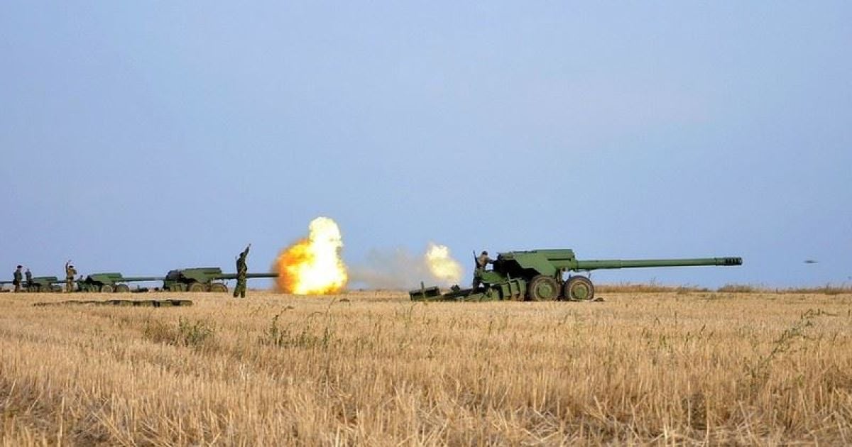 Артилеристи проводять навчання / © facebook.com/theministryofdefence.ua