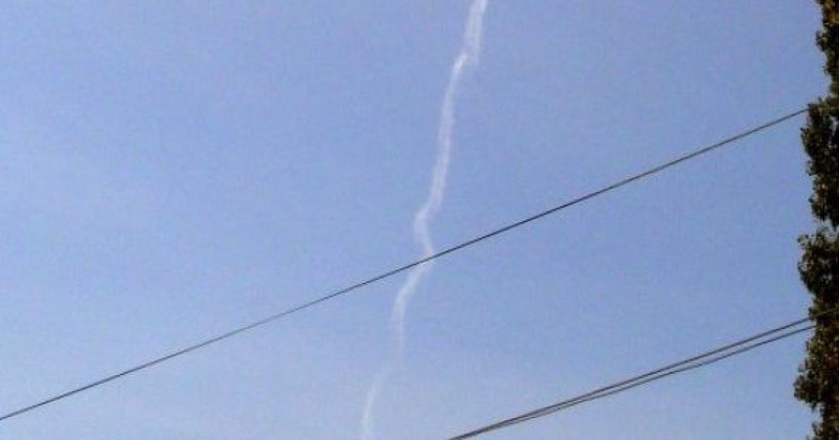 В небе над Винницей зафиксировали необычный след