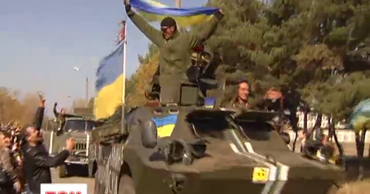 Бойцы "Киевской Руси" вернулись домой с бурного Донбасса