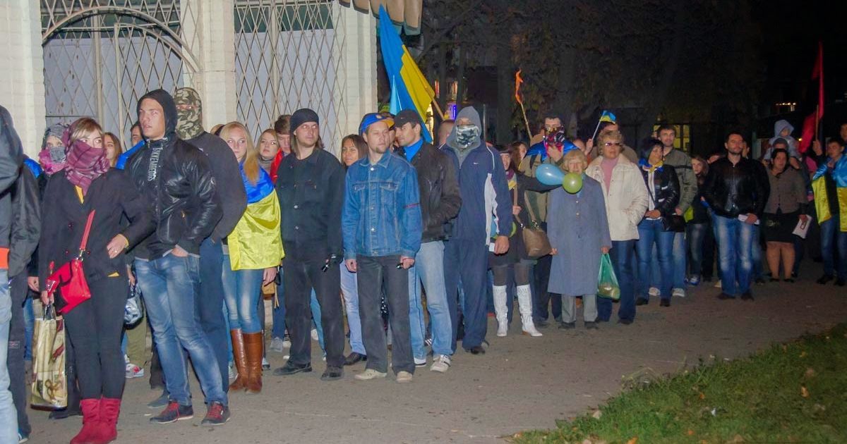 Марш в честь защитников Украины в Краматорске.