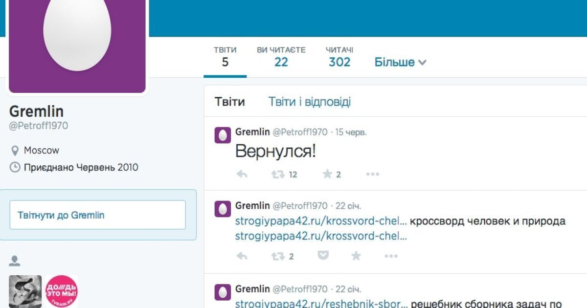 Російський прем'єр нібито підписаний на Twitter Михайла Ходорковського та Олексія Навального