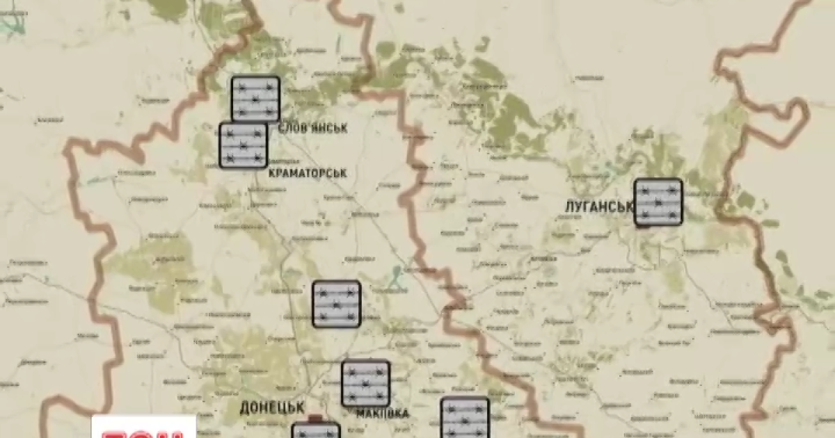 СБУ створило мапу концтаборів  "ДНР" і "ЛНР"