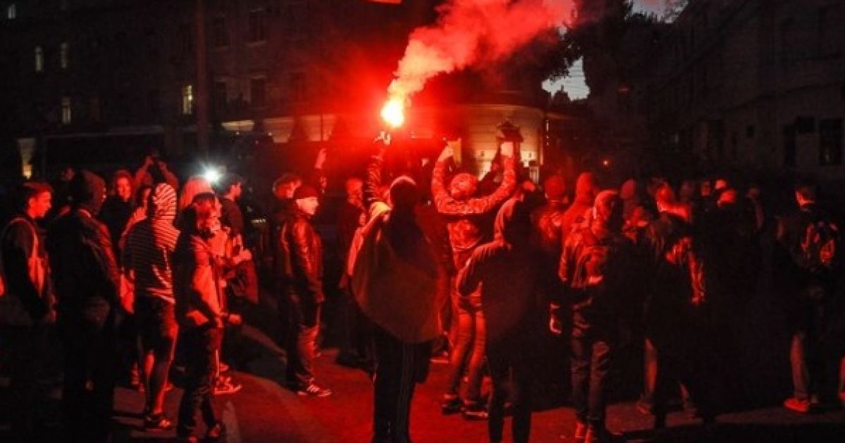 Марш памяти погибших участников АТО в Одессе. / © Думская.net