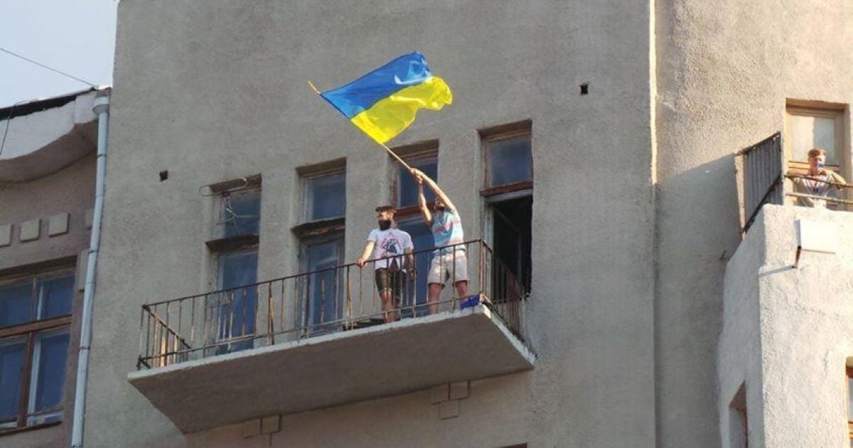В Славянску радостно встречают воинов АТО