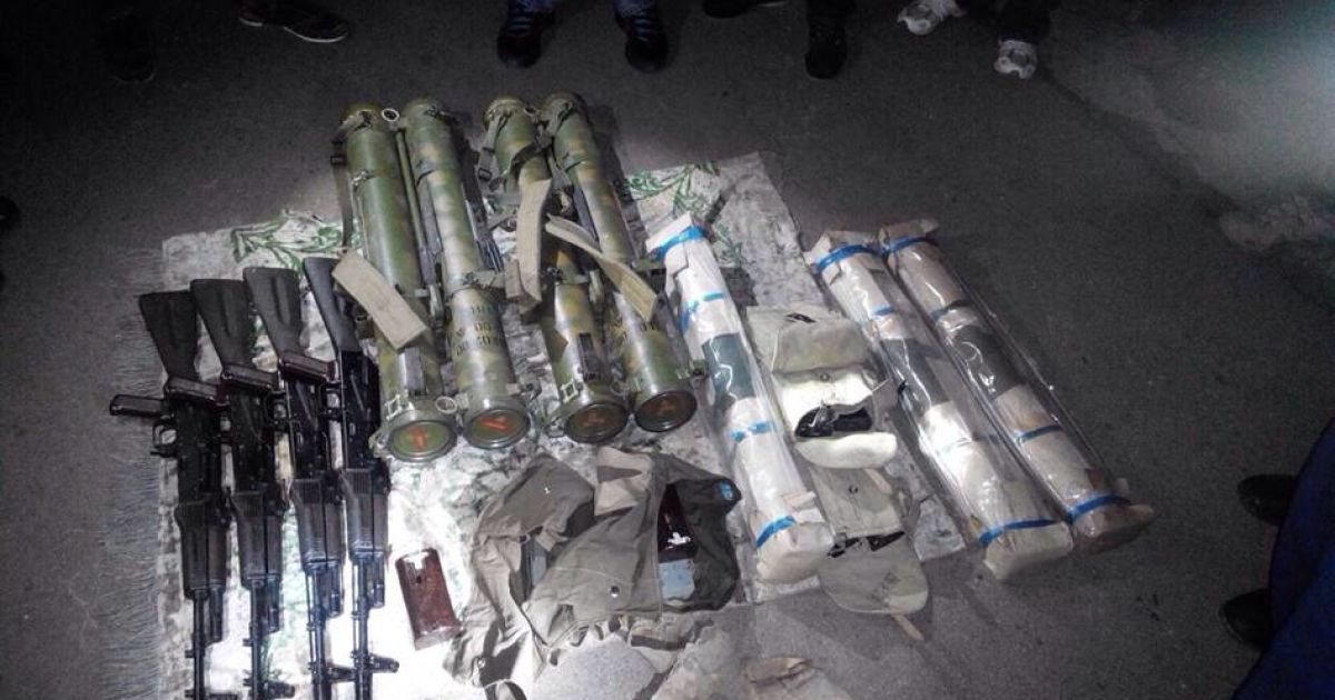 У диверсантов было много оружия