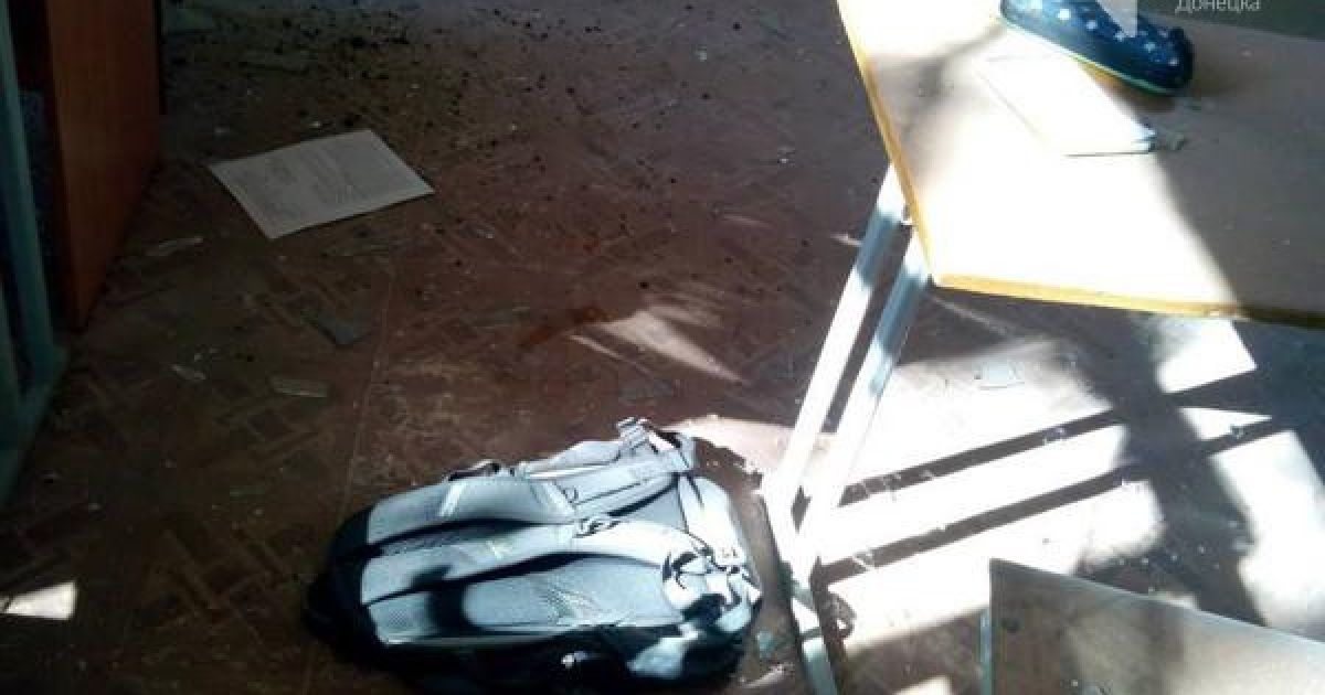 Снаряд разорвался под учебным заведением