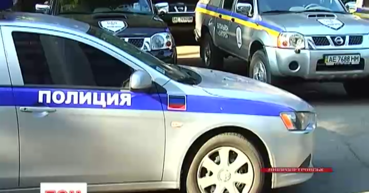 Бойцы "Днепра" захватили машину "полиции ДНР"