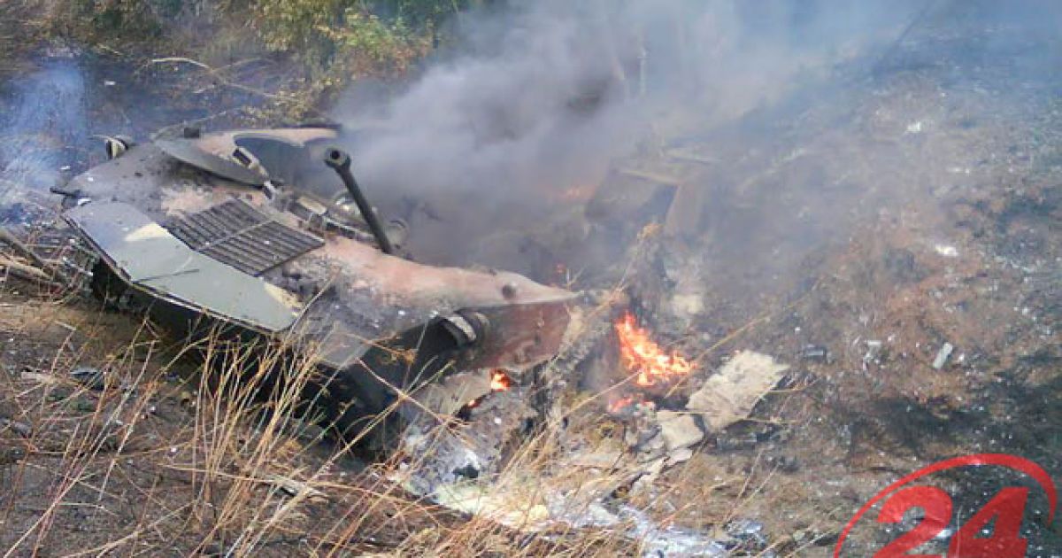 Подбитый БРДМ-2 армии РФ