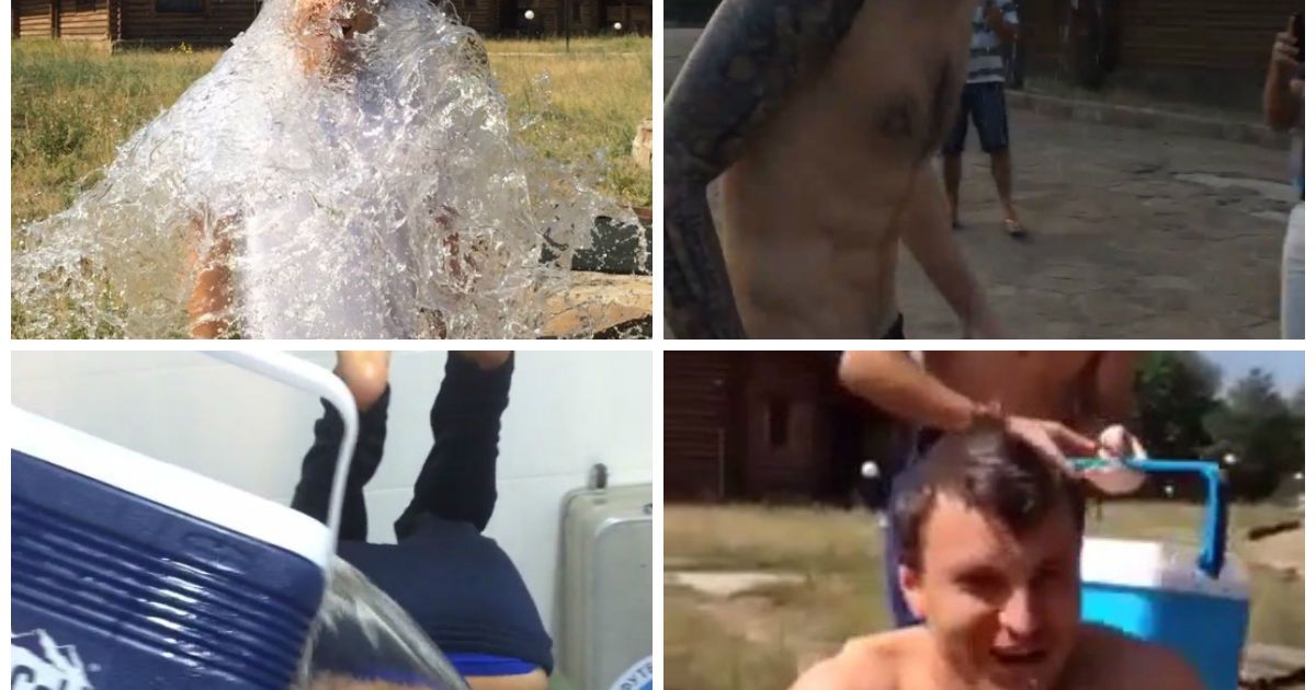 Гравці "Дніпра" взяли участь у Ice Bucket Challenge