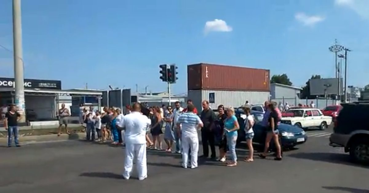 Торговцы &laquo;7 километра&raquo; вышли на протест