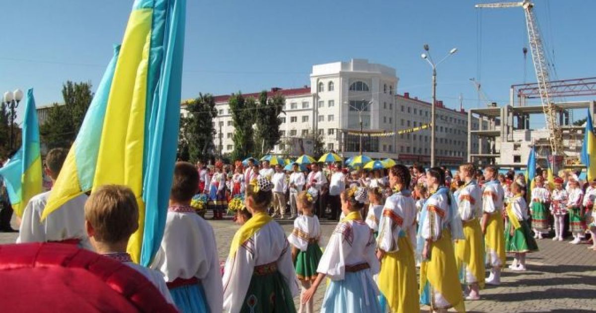 День українського прапора в Херсоні.