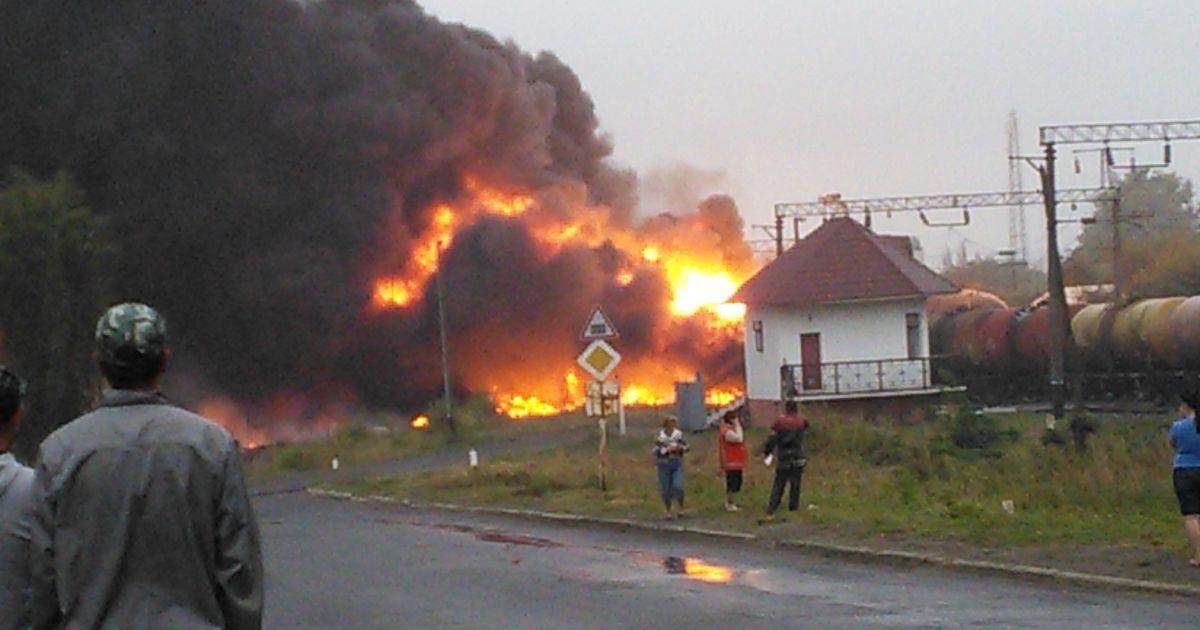 В Городище взорвался вагон
