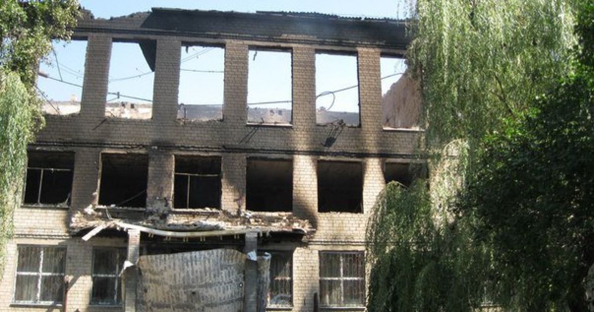 Місто Шахтарськ на Донеччині після обстрілів російських бойовиків