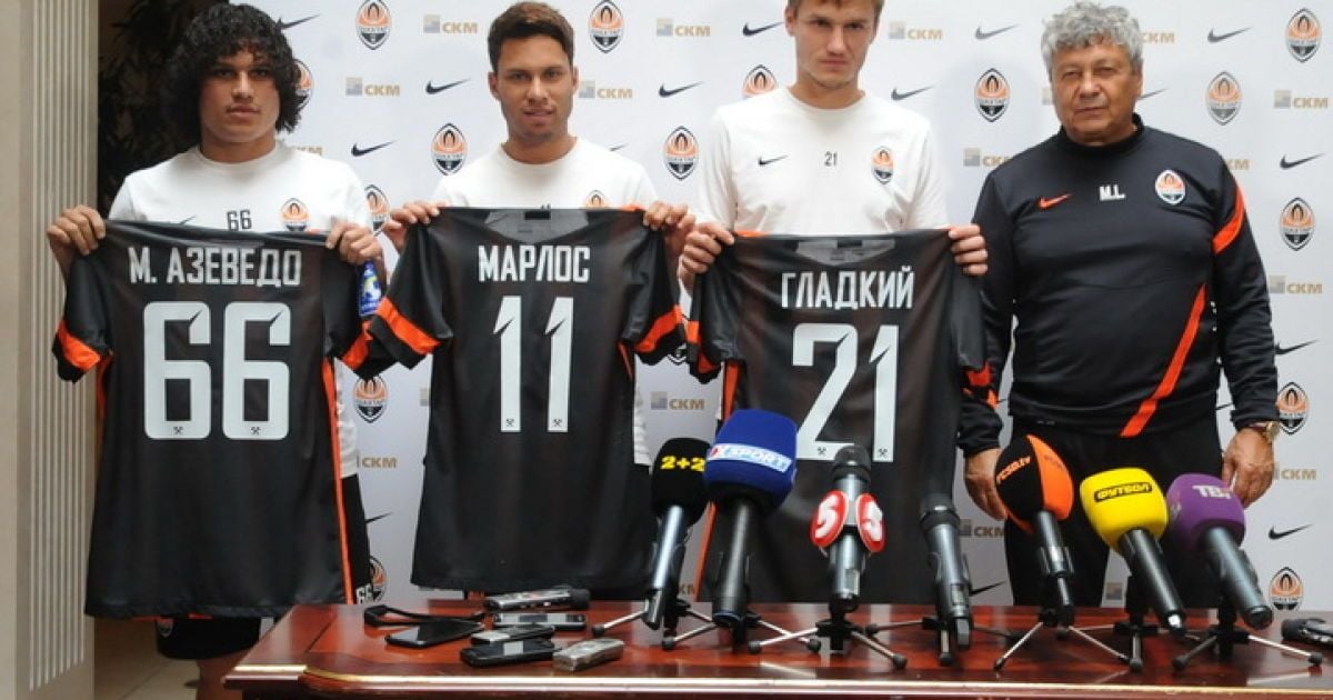 "Шахтер" представил Гладкого, Марлоса и Азеведо
